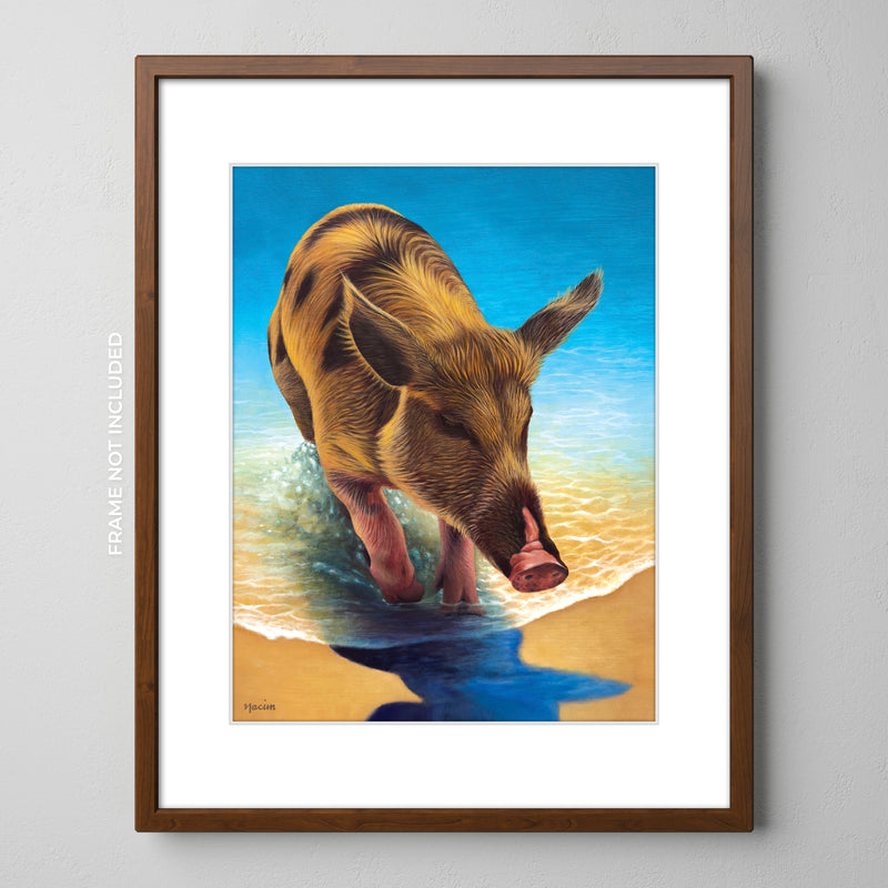 Art Print - A Dip In The Ocean