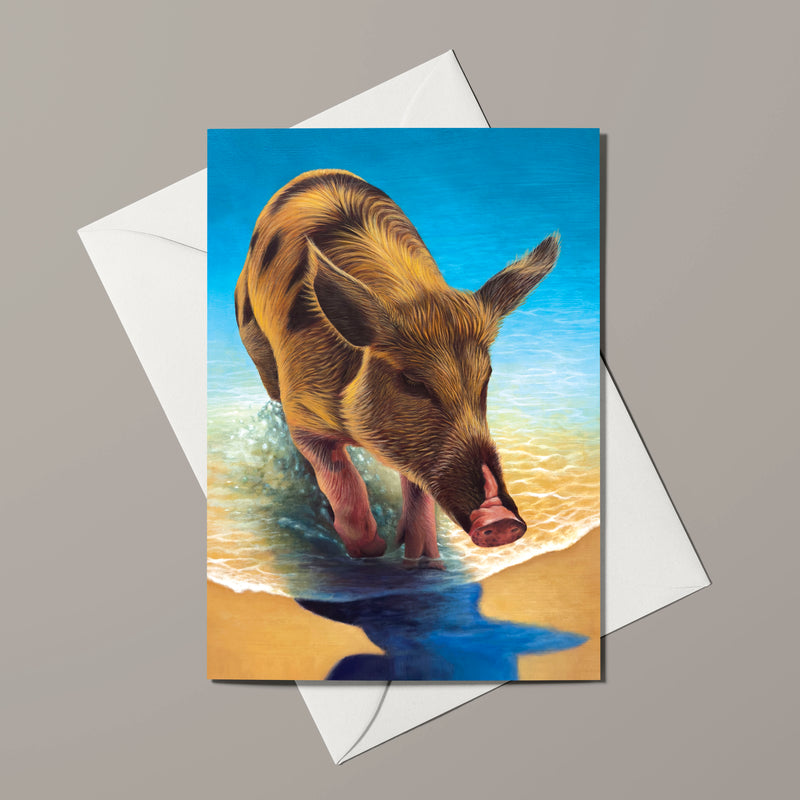 A beautifully crafted greeting card featuring an original artwork.