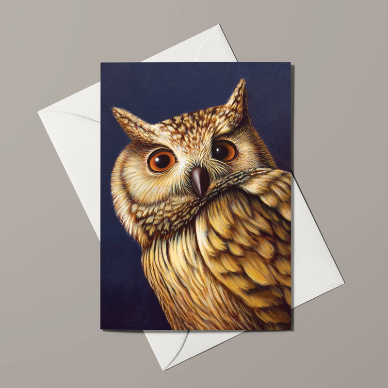 Greeting Card - Wise Old Owl