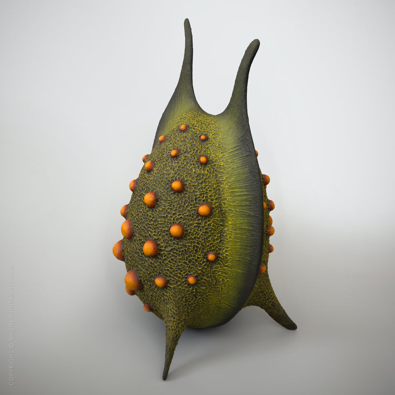 Metamorphosis II, mixed media sculpture for sale by artist Nacim Ruintan-Tehrani.