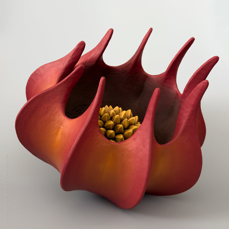 Grace, mixed media sculpture for sale by artist Nacim Ruintan-Tehrani.