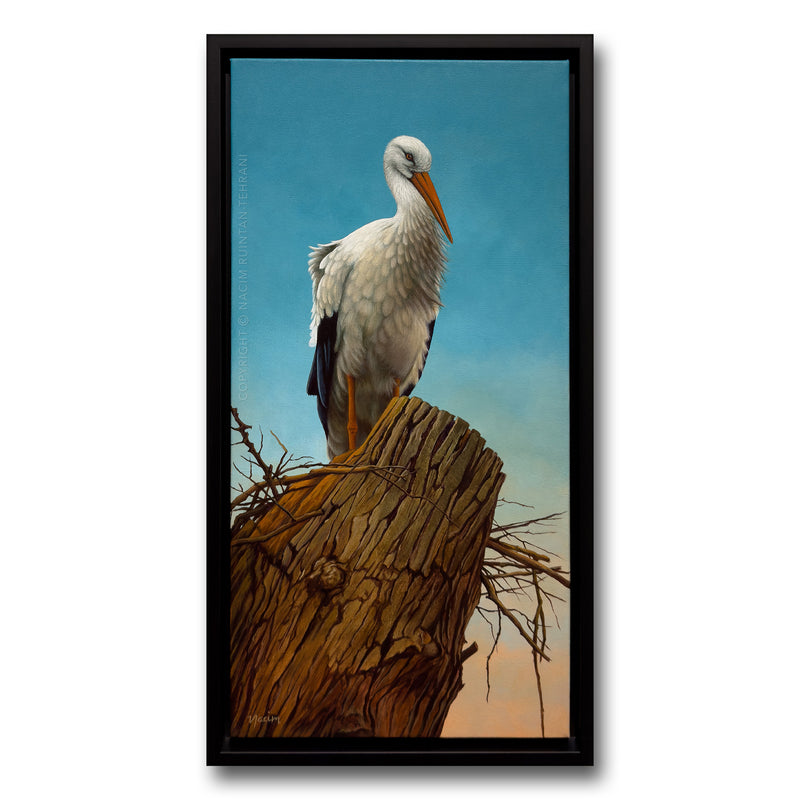 Peace (framed), original acrylic painting for sale by artist Nacim Ruintan-Tehrani.