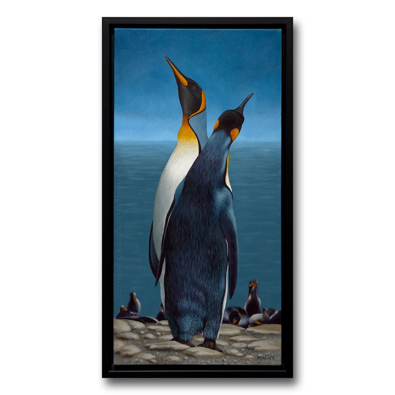 Convergence (framed), original acrylic painting for sale by artist Nacim Ruintan-Tehrani.