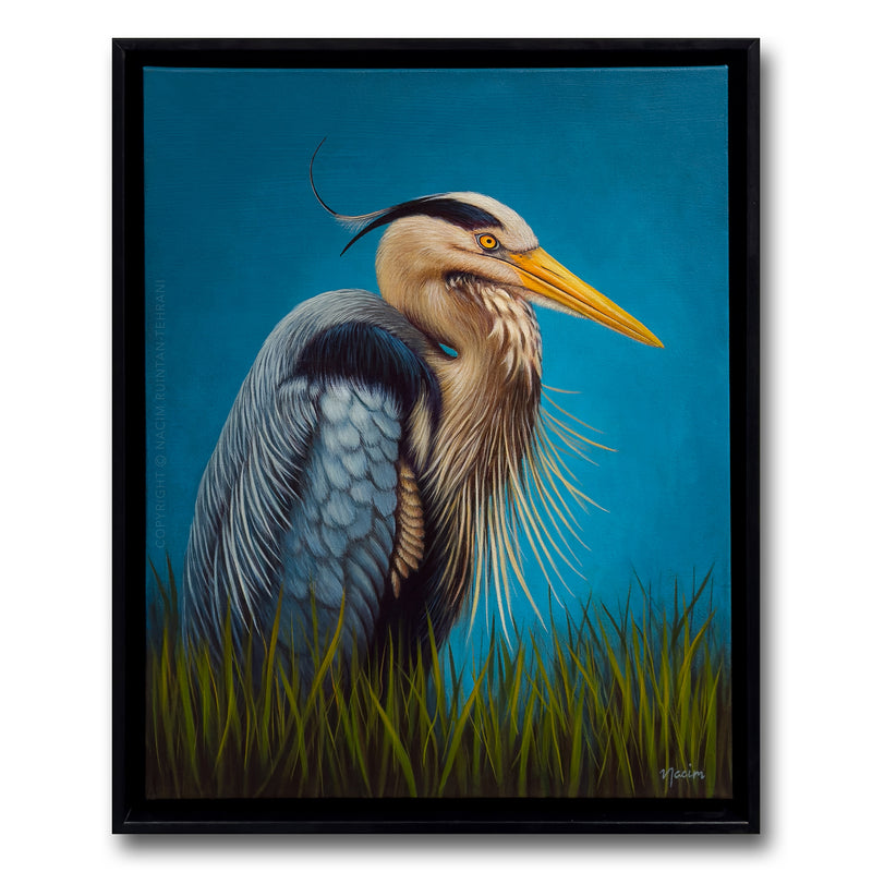 This Land Is Mine (framed), original acrylic painting for sale by artist Nacim Ruintan-Tehrani.