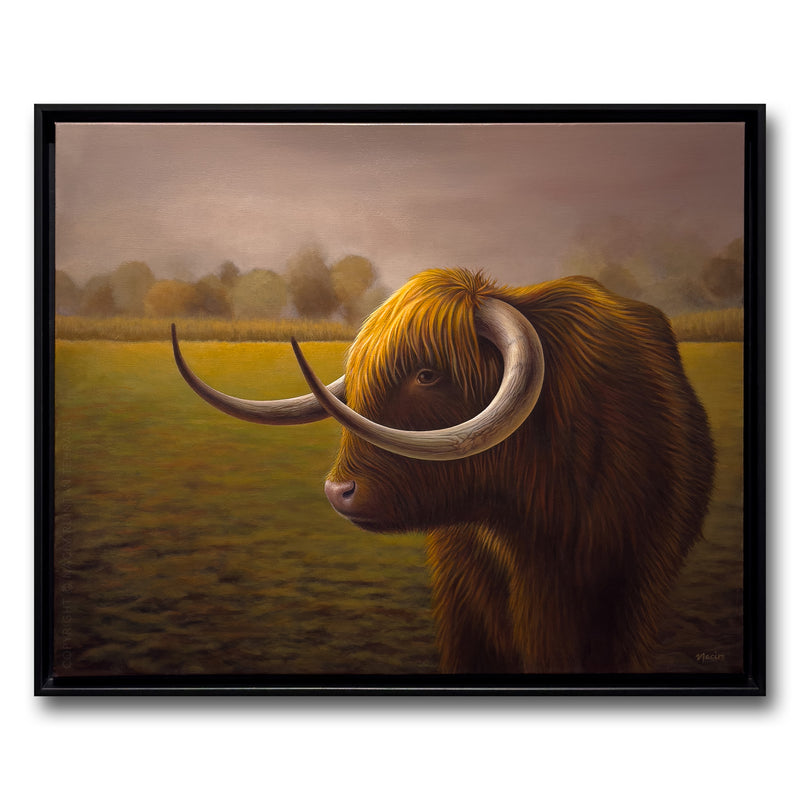 Serenity (framed), original acrylic painting for sale by artist Nacim Ruintan-Tehrani.