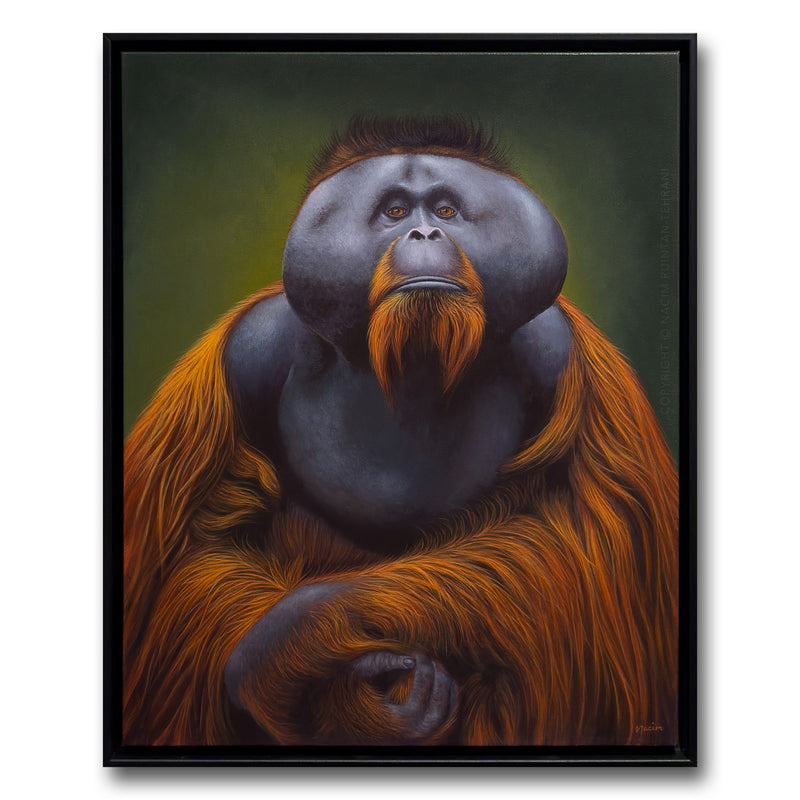 Pride (framed), original acrylic painting for sale by artist Nacim Ruintan-Tehrani.