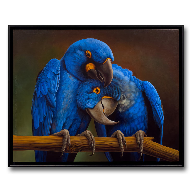 Pure Bliss (framed), original acrylic painting for sale by artist Nacim Ruintan-Tehrani.