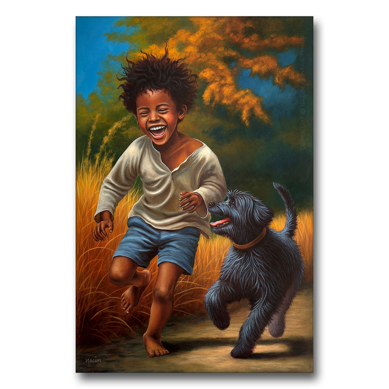 This Moment, Forever, original acrylic painting for sale by artist Nacim Ruintan-Tehrani.