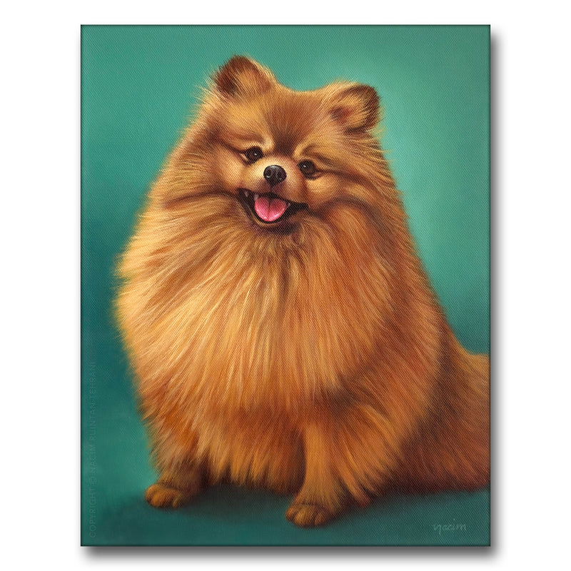 Modesty Aside, original acrylic painting for sale by artist Nacim Ruintan-Tehrani.