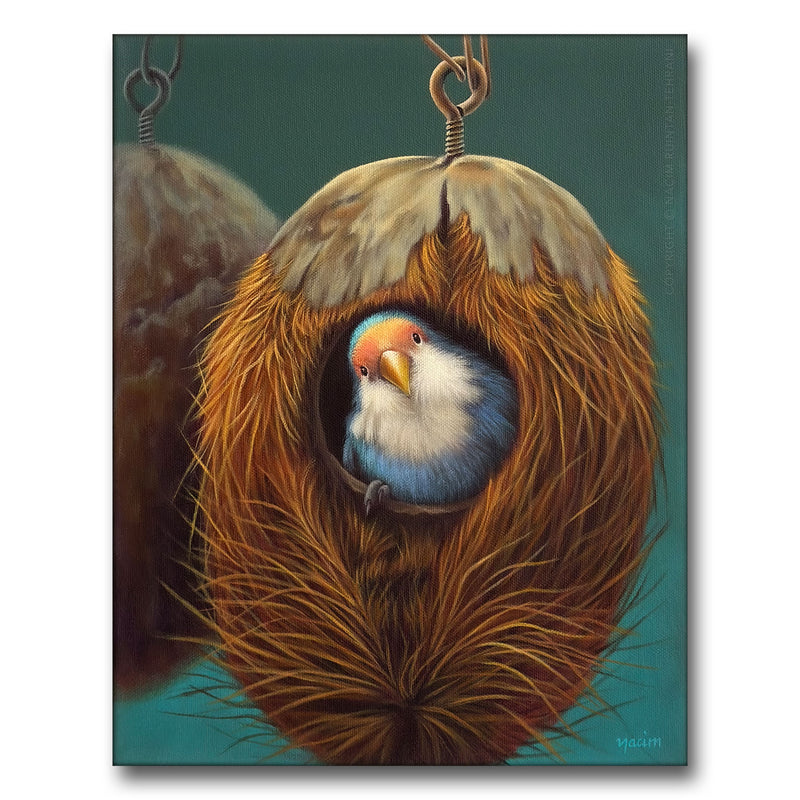 In Residence, original acrylic painting for sale by artist Nacim Ruintan-Tehrani.