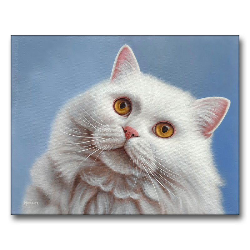 A Small Astonishment, original acrylic painting for sale by artist Nacim Ruintan-Tehrani.