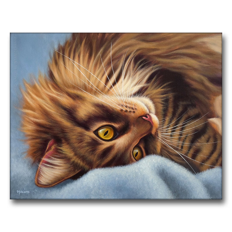 A Fine State of Affairs, original acrylic painting for sale by artist Nacim Ruintan-Tehrani.