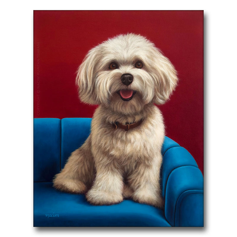 Say the Word, original acrylic painting for sale by artist Nacim Ruintan-Tehrani.
