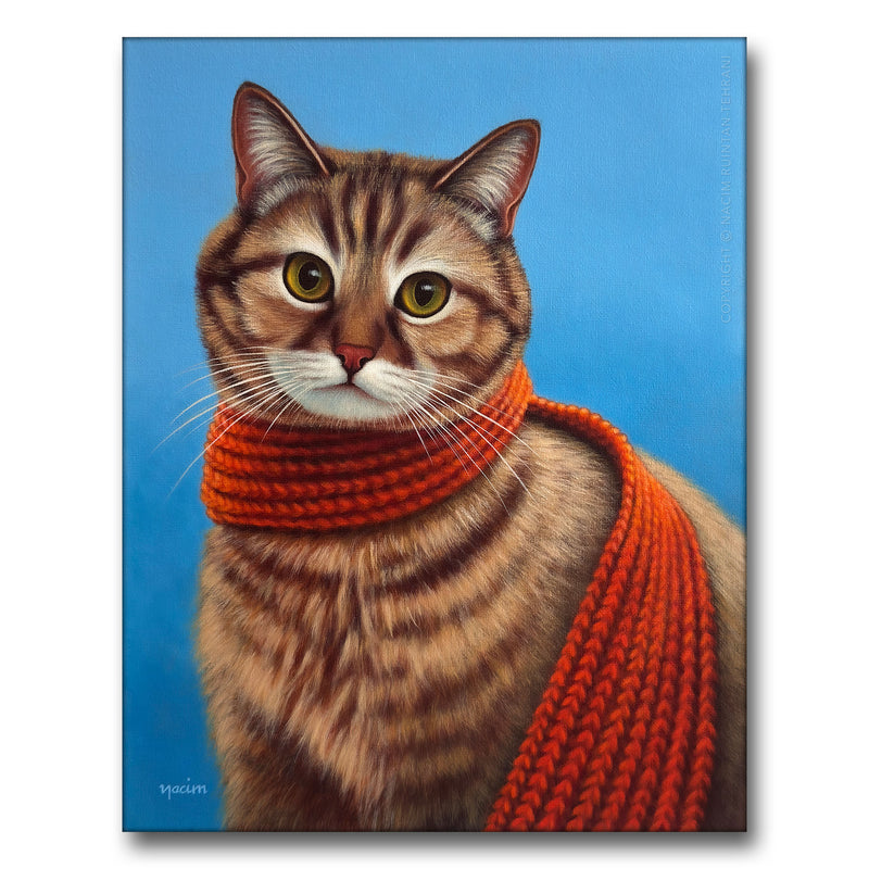 Warm Regards, original acrylic painting for sale by artist Nacim Ruintan-Tehrani.