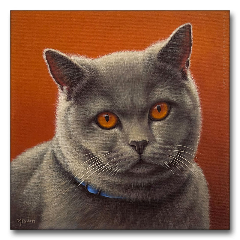 A Mutual Interest, original acrylic painting for sale by artist Nacim Ruintan-Tehrani.