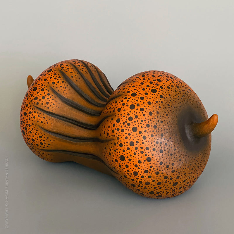 Deeply attached, ceramic sculpture for sale by artist Nacim Ruintan-Tehrani.