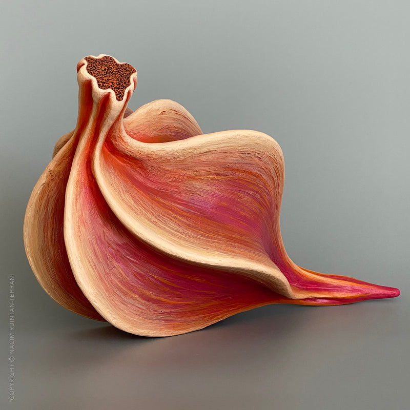 Details of the the mixed media sculpture, dear Teylie, showing different angles of the artwork. 