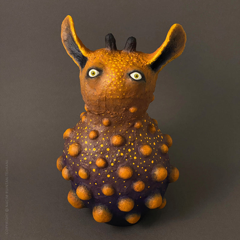 Stardust, mixed media sculpture for sale by artist Nacim Ruintan-Tehrani.