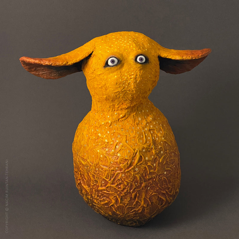 Tala, mixed media sculpture for sale by artist Nacim Ruintan-Tehrani.