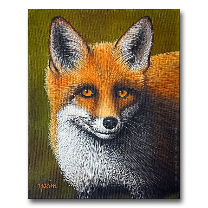 Untamed, original acrylic painting for sale by artist Nacim Ruintan-Tehrani.